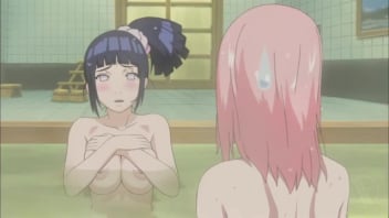 나루토 카툰. 나루토 애니메이션 코노하에서 아름다운 소녀들의 18 뜨거운 알몸 목욕 장면. 그들은 모두 가슴이 커지고 있지만 그들의 젖꼭지는 여전히 분홍색이고 매우 액체입니다.
